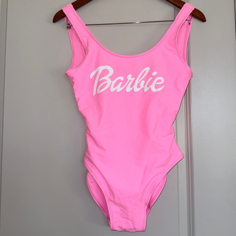 Pink one piece swimsuit
